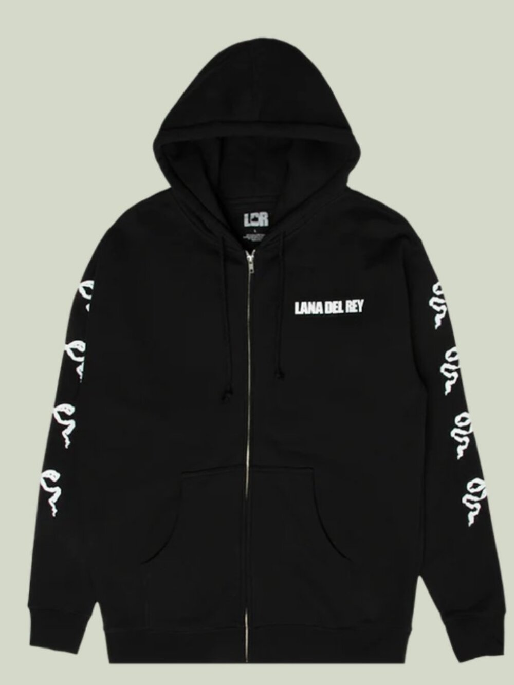 Lana Del Rey Black Zip-Up Hoodie